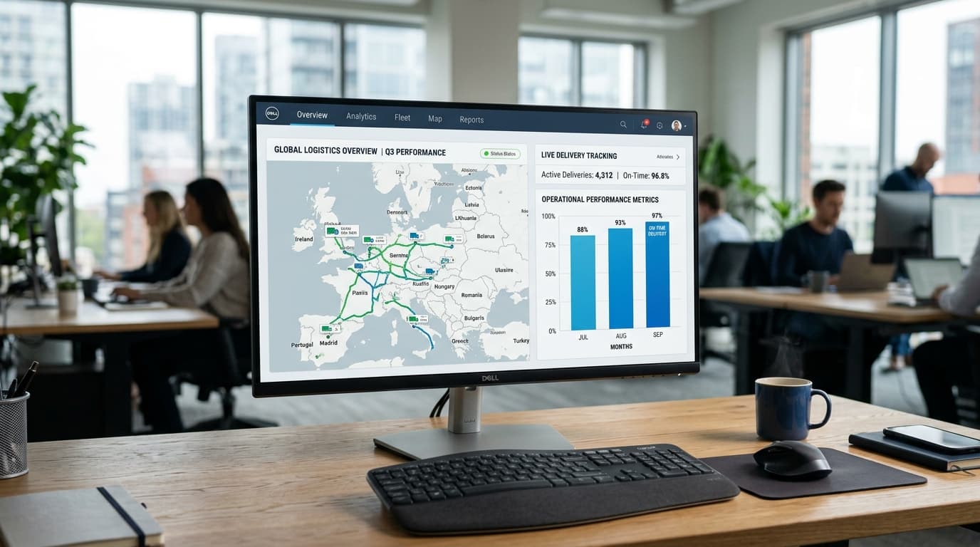 Viaoga Dashboard showing optimized routes