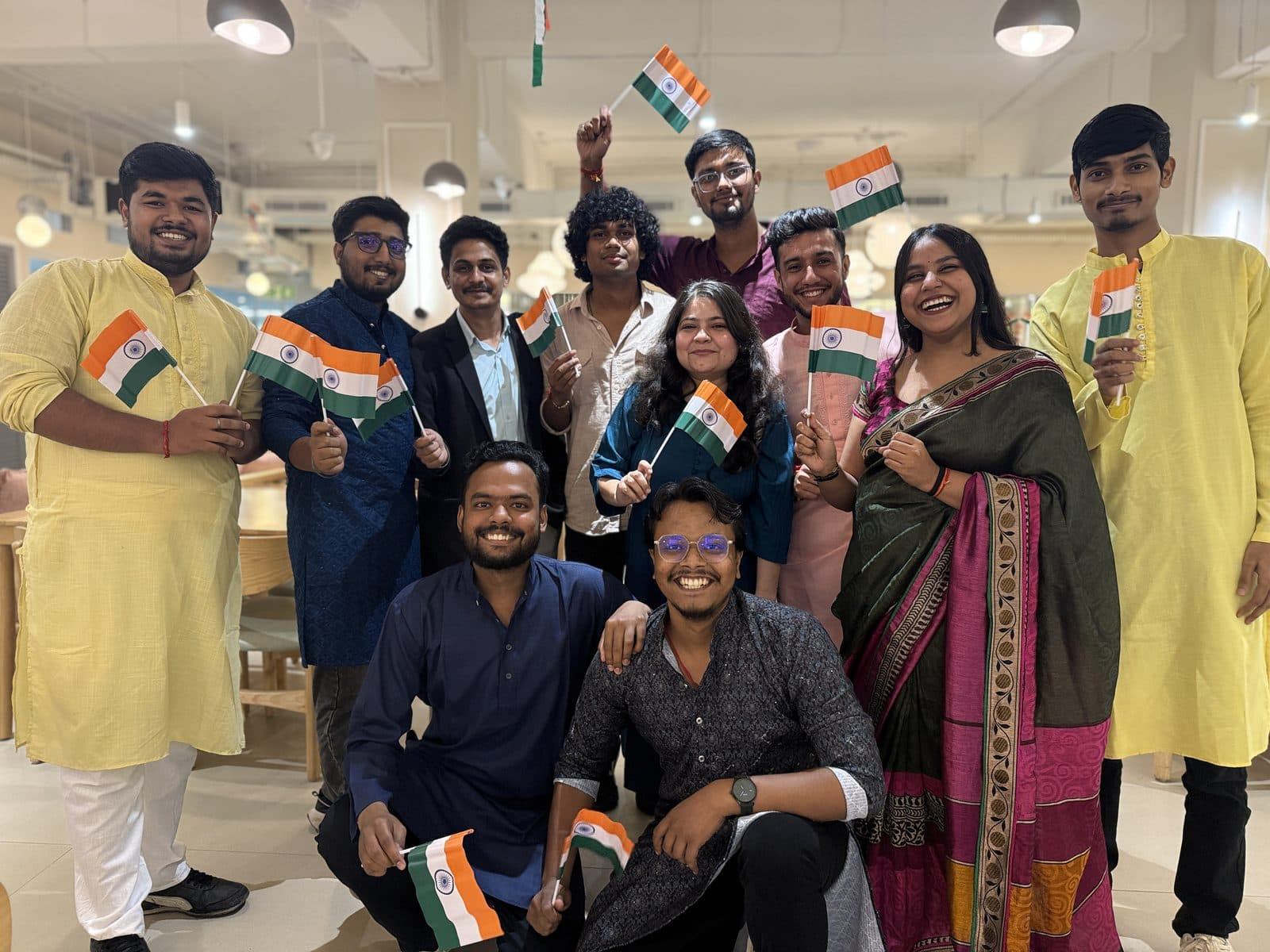 The team on Independence Day